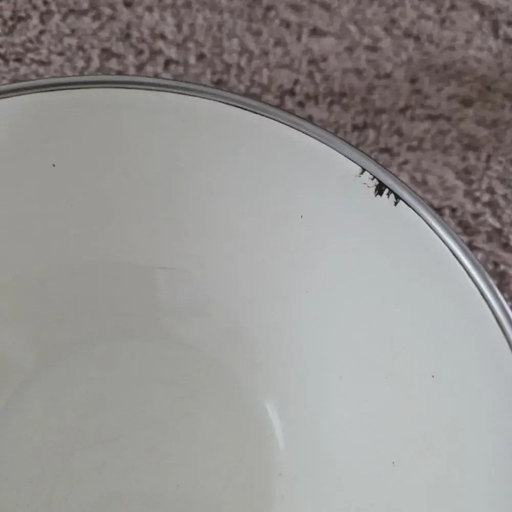 Vintage 1980s Floral Enamelware Nesting Bowls Set of 3 Cottage Grandmacore Boho